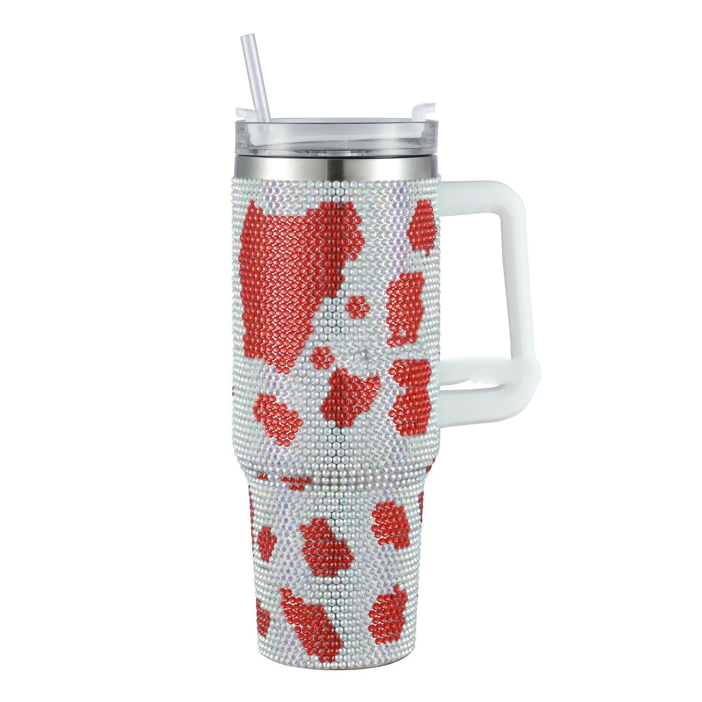 40OZ Stainless Steel Diamond Insulated Cup With Large Capacity