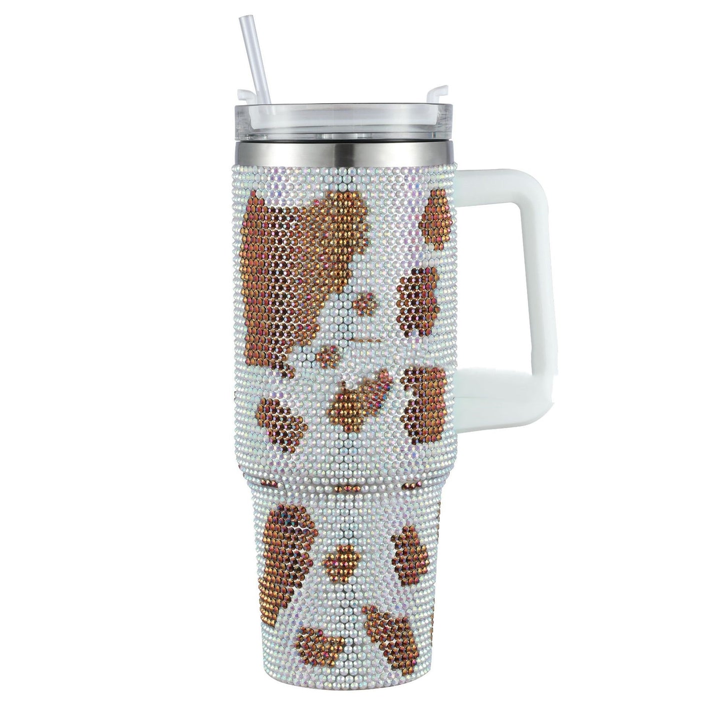 40OZ Stainless Steel Diamond Insulated Cup With Large Capacity