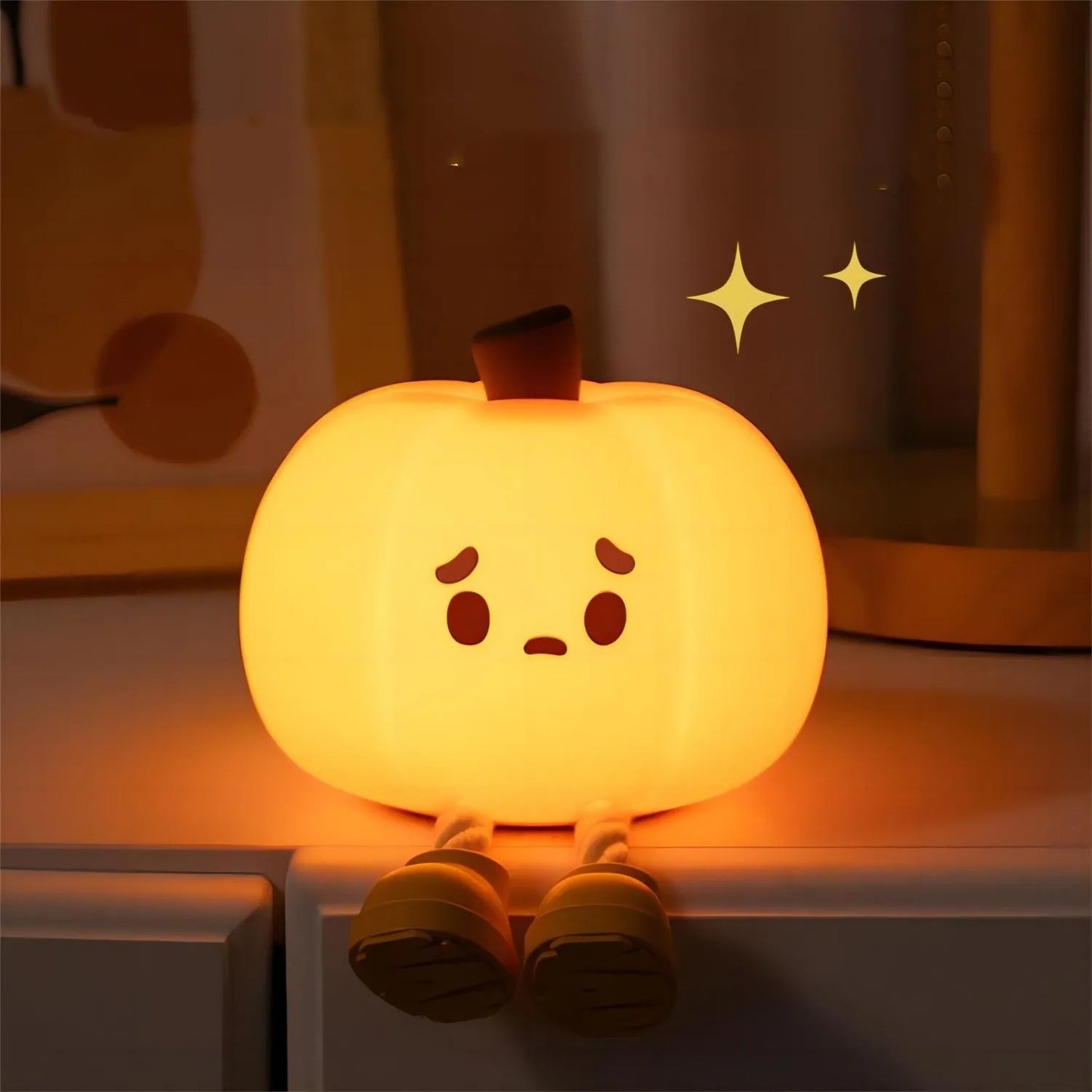 Home Decor Halloween Pumpkin Night Light Cute Soft Silicon.Halloween Decorations