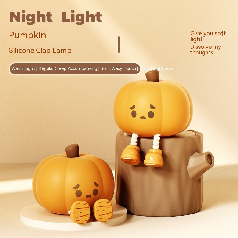 Home Decor Halloween Pumpkin Night Light Cute Soft Silicon.Halloween Decorations